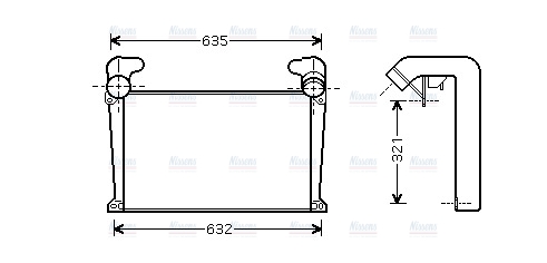 AVA Charge Air Intercooler MN4035