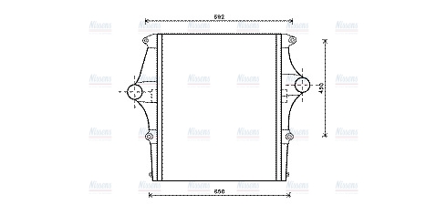 AVA Charge Air Intercooler MN4064
