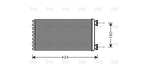 AVA Cabin Heater Core MN6022