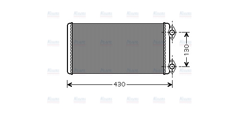 AVA Cabin Heater Core MN6030
