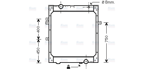 AVA Coolant Radiator MNA2004