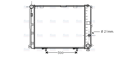 AVA Coolant Radiator MS2126