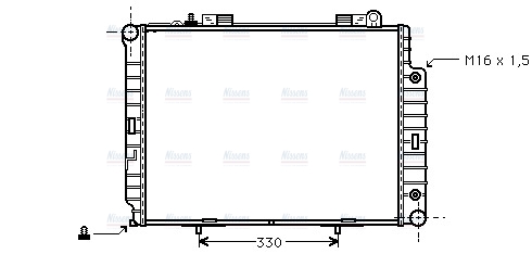 AVA Coolant Radiator MS2209