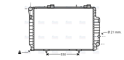 AVA Coolant Radiator MS2263