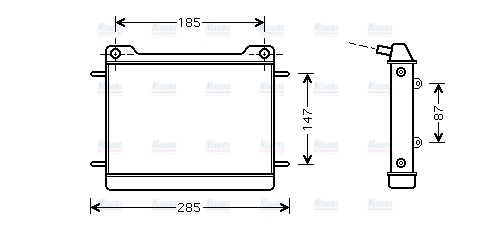 AVA Coolant Radiator MS2347