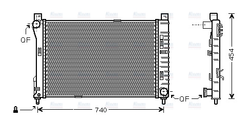 AVA Coolant Radiator MS2378