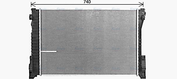 AVA Coolant Radiator MS2729