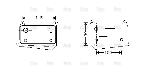 AVA Oil Cooler MS3318