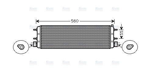 AVA Oil cooler MS3387