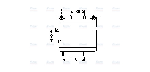 AVA Oil cooler MS3533