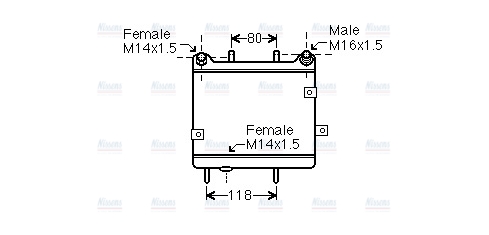 AVA Oil Cooler MS3540
