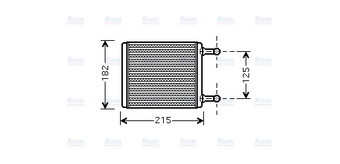 AVA Cabin Heater Core MS6442