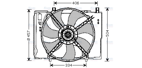 AVA Radiator Cooling Fan MS7504