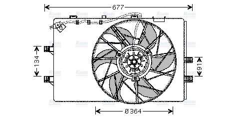 AVA Radiator Cooling Fan MS7509