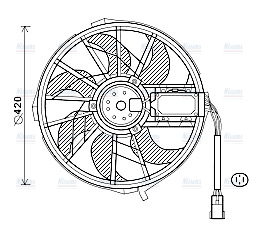 AVA Radiator Cooling Fan MS7656
