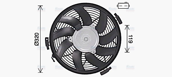 AVA Radiator Fan MS7719
