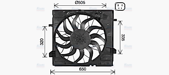 AVA Radiator Fan MS7734