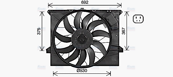 AVA Radiator Fan MS7745