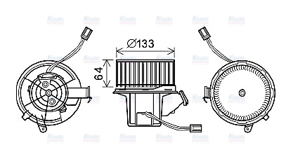 AVA Cabin Fan Blower Motor MS8628