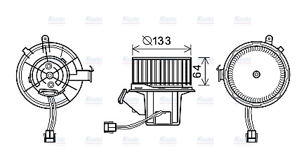 AVA Cabin Fan Blower Motor MS8630