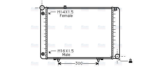 AVA Coolant Radiator MSA2074