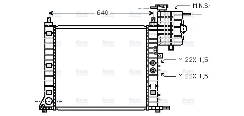 AVA Coolant Radiator MSA2218