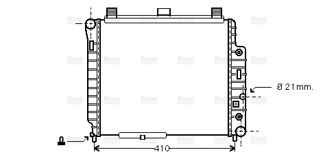 AVA Coolant Radiator MSA2238