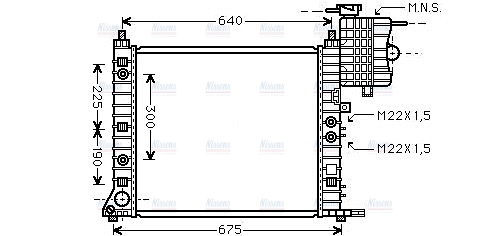 AVA Coolant Radiator MSA2243