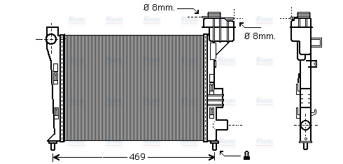 AVA Coolant Radiator MSA2247