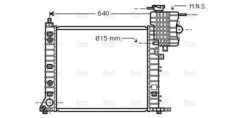AVA Coolant Radiator MSA2265