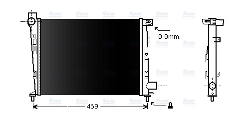 AVA Coolant Radiator MSA2310