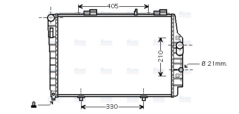 AVA Coolant Radiator MSA2337