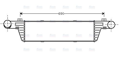 AVA Charge Air Intercooler MSA4224