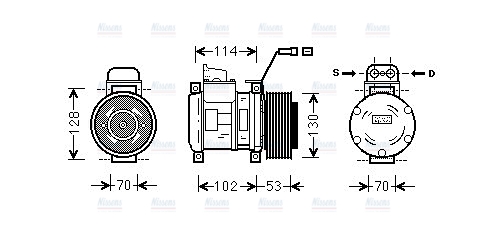 AVA Aircon Compressor MSAK583