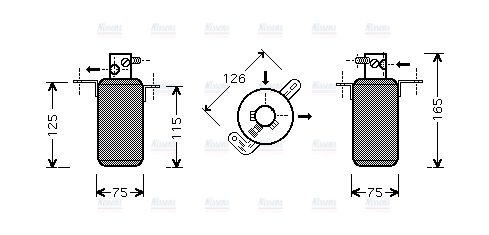 AVA Aircon Receiver Dryer Filter MSD373