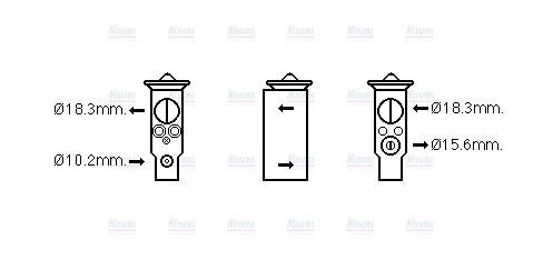AVA Aircon Expansion valve MT1247