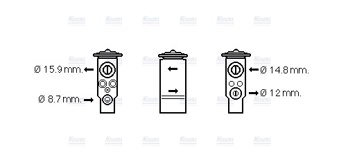 AVA Aircon Expansion Valve MT1253