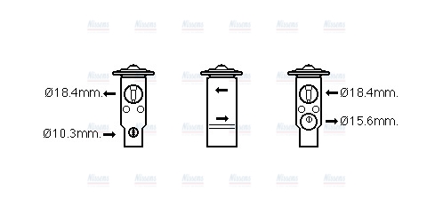 AVA Aircon Expansion valve MT1257
