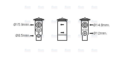 AVA Aircon Expansion valve MT1261