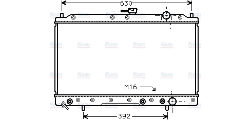AVA Coolant Radiator MT2044