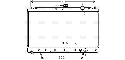 AVA Coolant Radiator MT2045