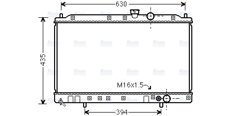 AVA Coolant Radiator MT2064