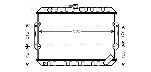 AVA Coolant Radiator MT2066