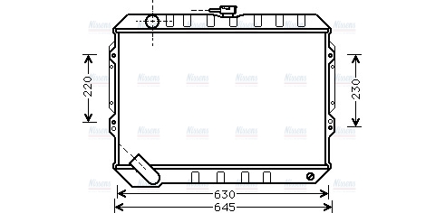 AVA Coolant Radiator MT2088