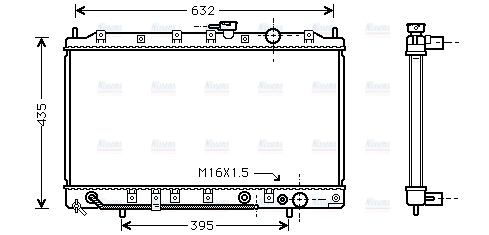 AVA Coolant Radiator MT2128