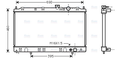 AVA Coolant Radiator MT2136