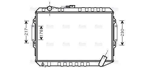 AVA Coolant Radiator MT2164