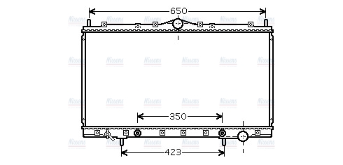 AVA Coolant Radiator MT2168