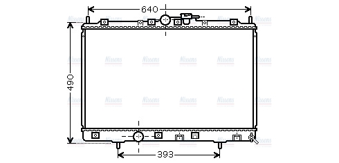 AVA Coolant Radiator MT2169