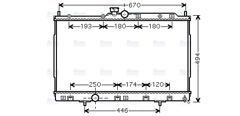 AVA Coolant Radiator MT2184